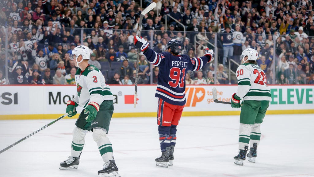 Jets beat the Wild 5-2 as Cole Perfetti scores 2 goals — WCCO / CBS Minnesota, Farmington Schools news