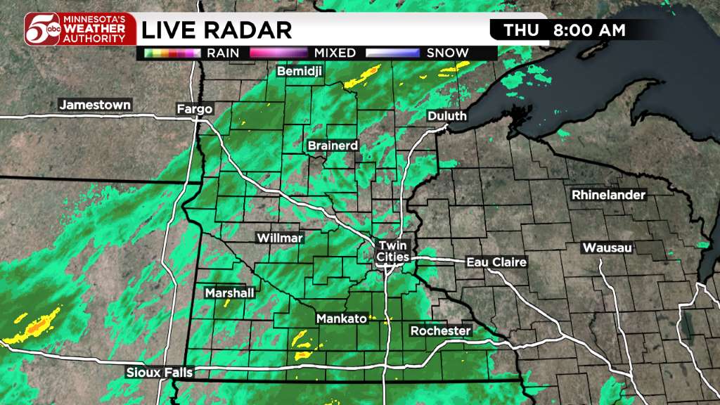 Thursday weather: Cool and wet day ahead — KSTP 5, Farmington Community news