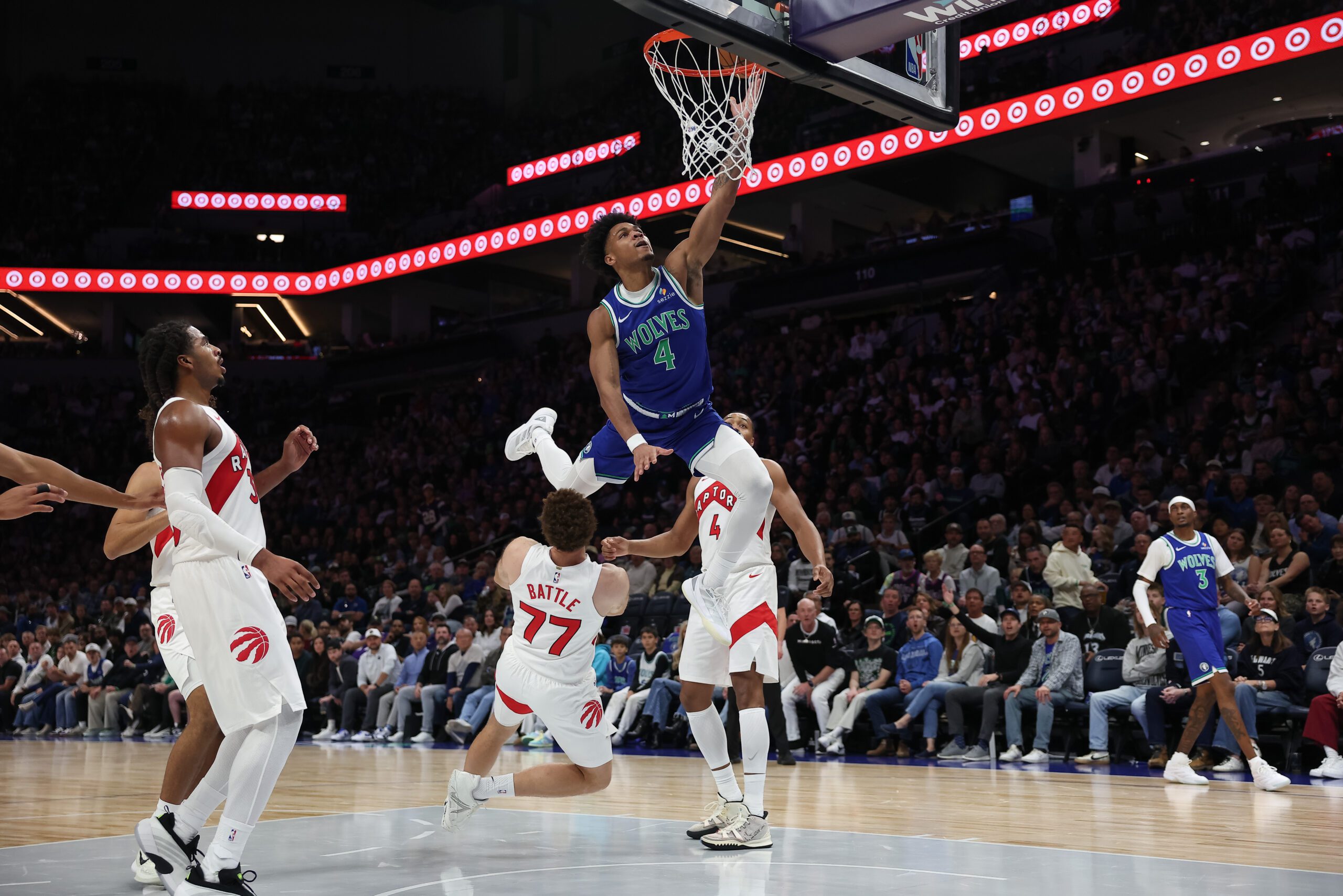 Timberwolves stay unbeaten with 117-94 win over Raptors in home opener — KSTP 5, Farmington Sports news