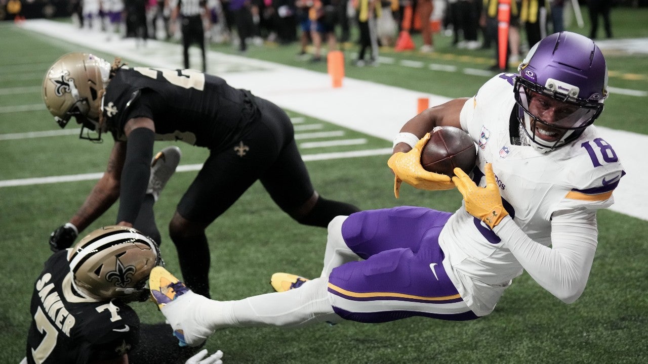 Jefferson, Jones and Murray all produce to help the unbeaten Vikings top the slumping Saints 23-13 — KSTP 5, Farmington Sports news