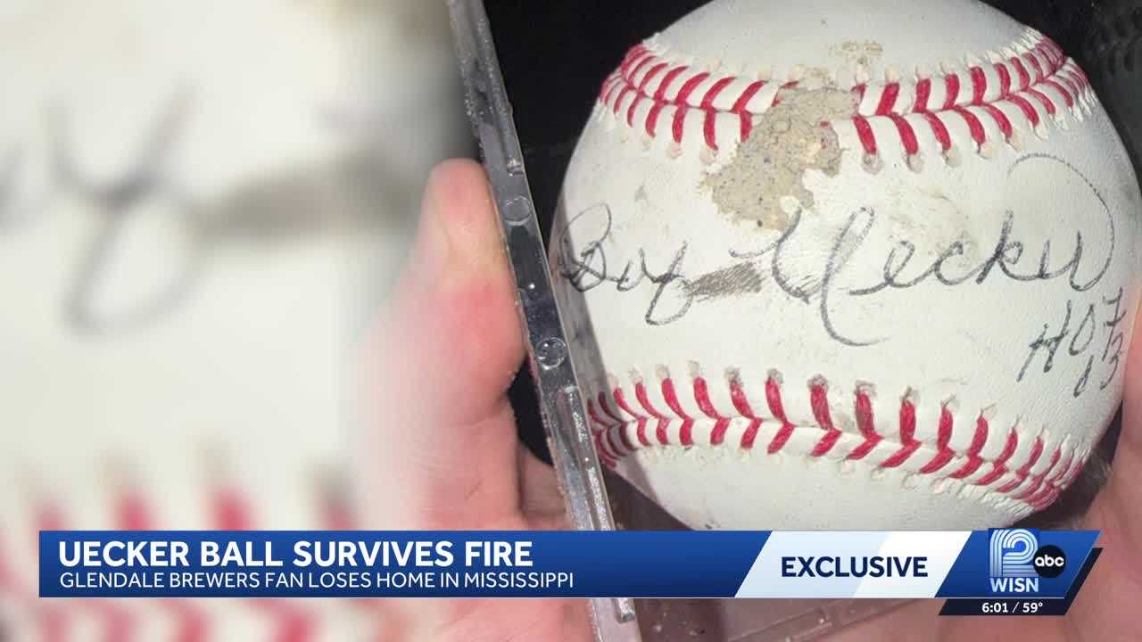 Cherished baseball signed by Bob Uecker survives Mississippi fire — WISN 12 Milwaukee, Farmington Community news
