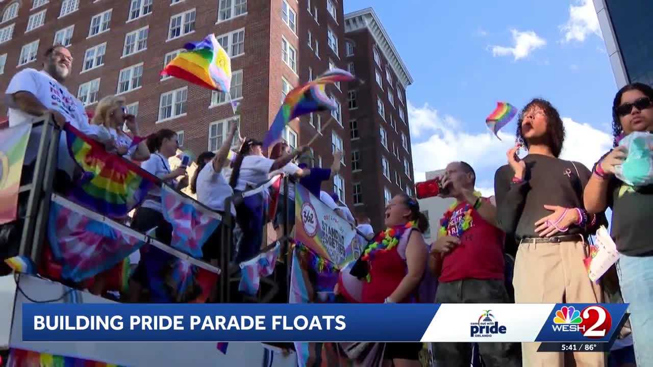 Inside the Central Florida workshop helping create floats for Come Out With Pride — WESH 2 Orlando, Farmington Business news