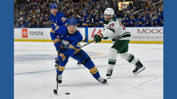 Owen Power scores in OT, Sabers beat Wild 3-2 — KARE 11 Sports, Farmington Sports news