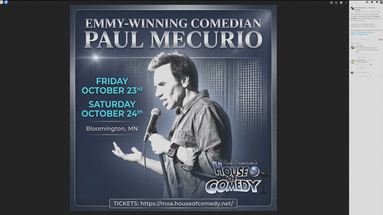 Comedian Paul Mecurio to stop by MOA for multiple shows — KARE 11 Local, Farmington Community news